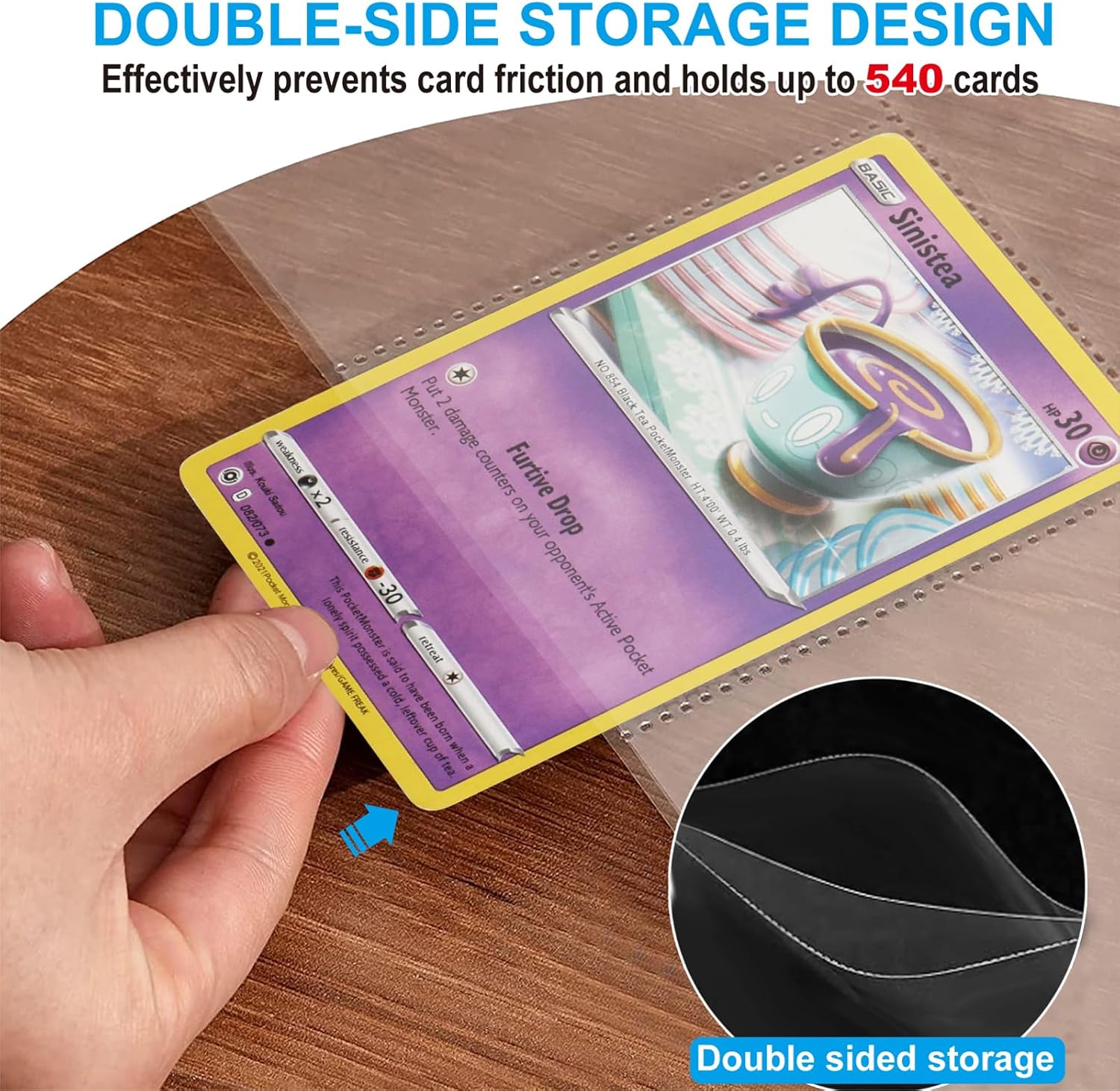 540 Pockets Double-Sided Tradi – Pokemon Binder Card recenzja i cena