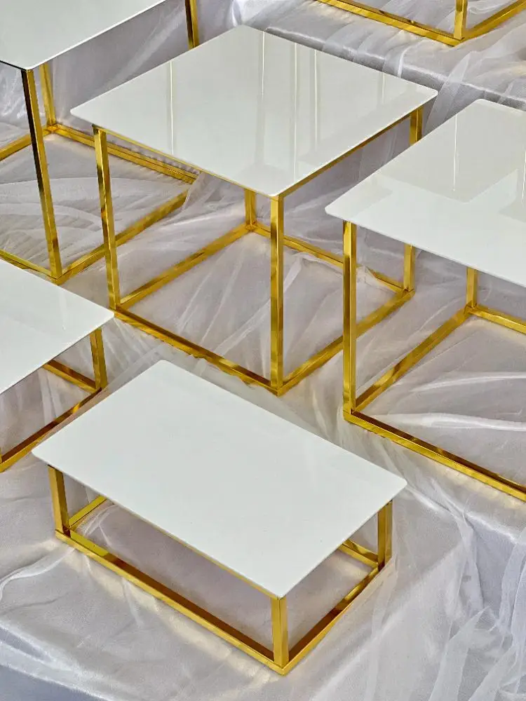 12-20 PCS Luxury Gold Frame Wh – Display Risers Set recenzja i cena