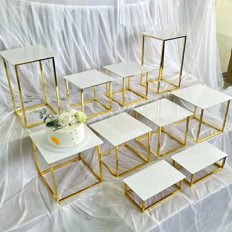 12-20 PCS Luxury Gold Frame Wh – Display Risers Set recenzja i cena