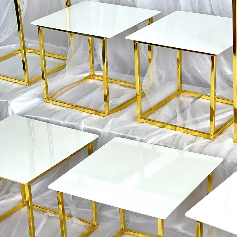 12-20 PCS Luxury Gold Frame Wh – Display Risers Set recenzja i cena