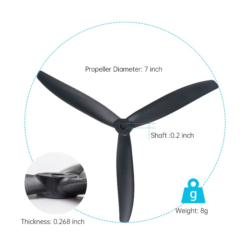 7X4X3 7040 Propeller 7-Inch Bl – Model Airplane Plastic recenzja i cena