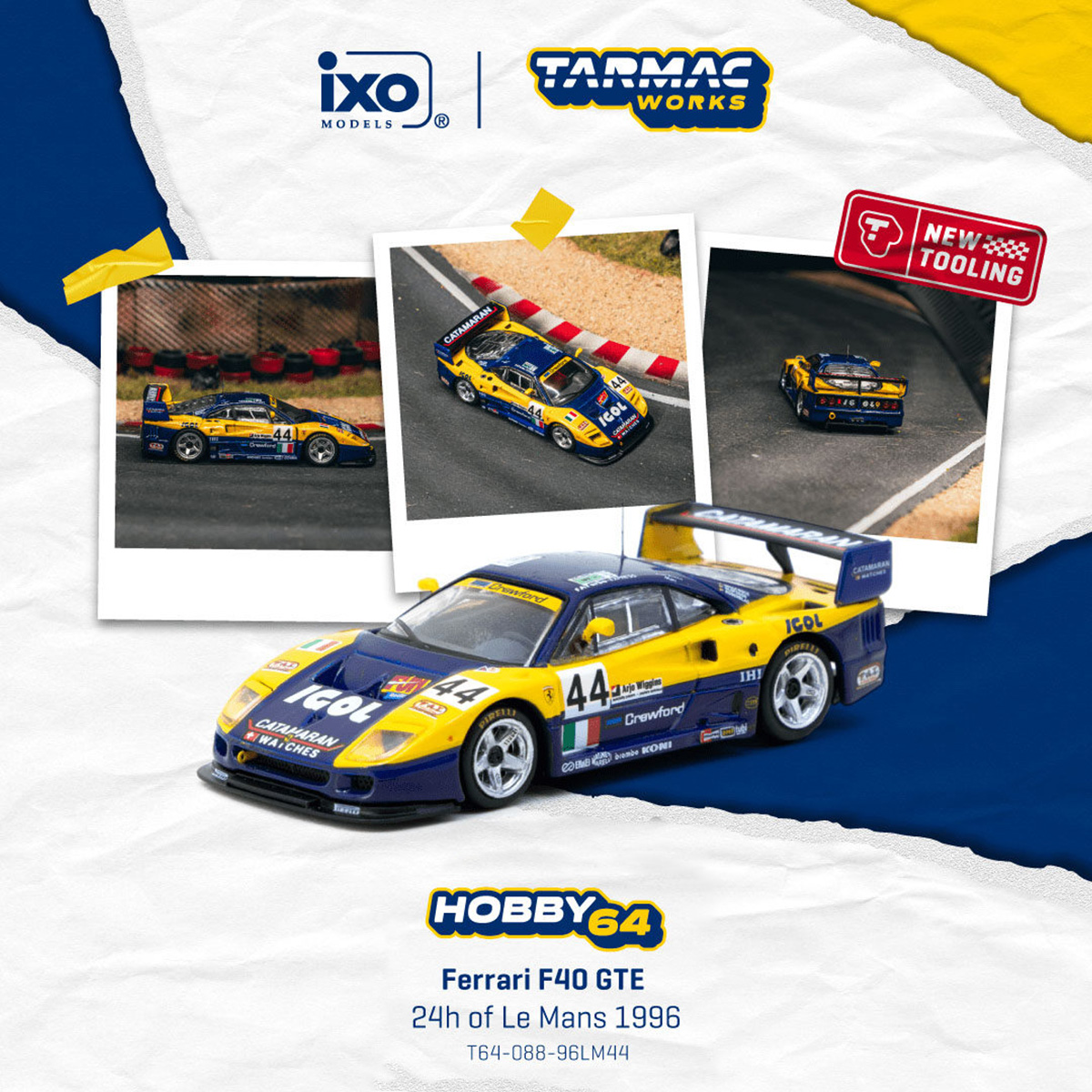 In Stock TW 1:64 Ferrari F40 G – Die Cast Car 1 64 recenzja i cena