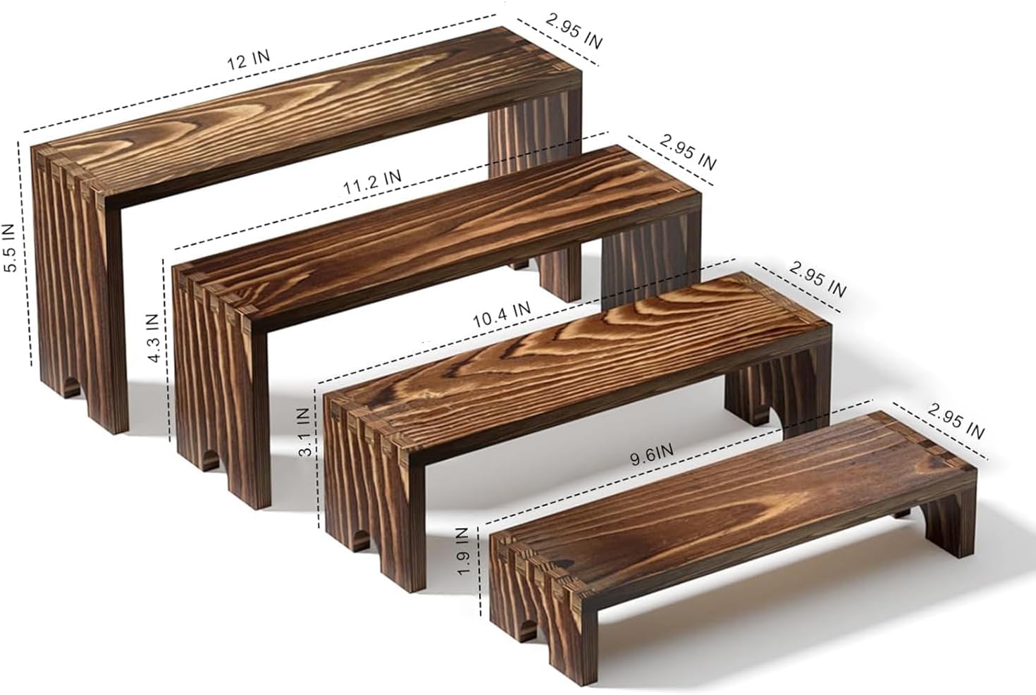 2 Tier Wooden Cupcake Stand Se – Display Risers Set recenzja i cena
