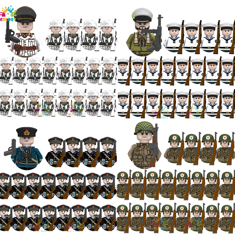 Kids Toys 21pcs/lot WW2 N001-N – Lego Minifigure Holder recenzja i cena