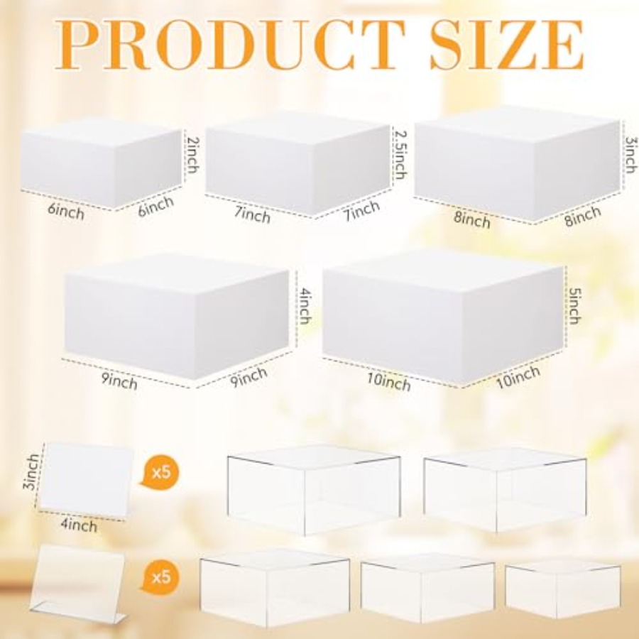Buffet Risers Set of 10 Acryli – Display Risers Set recenzja i cena
