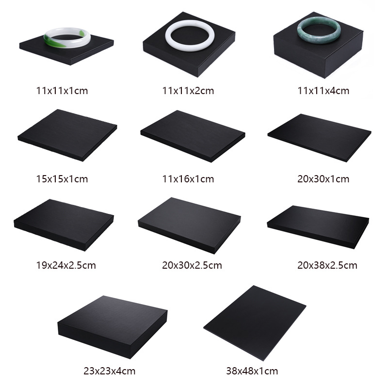 Black PU Leather Jewelry Displ – Display Risers Set recenzja i cena