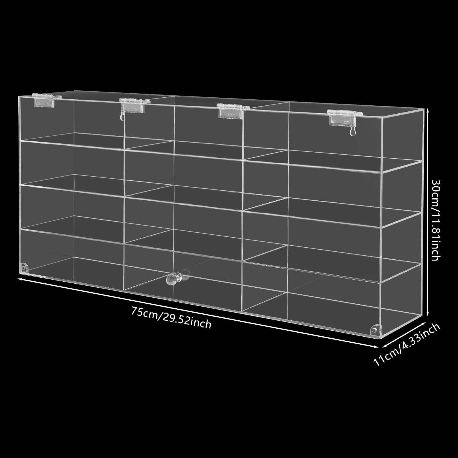 4 Tiers Wall Mounted Toy Displ – Display Case Acrylic recenzja i cena