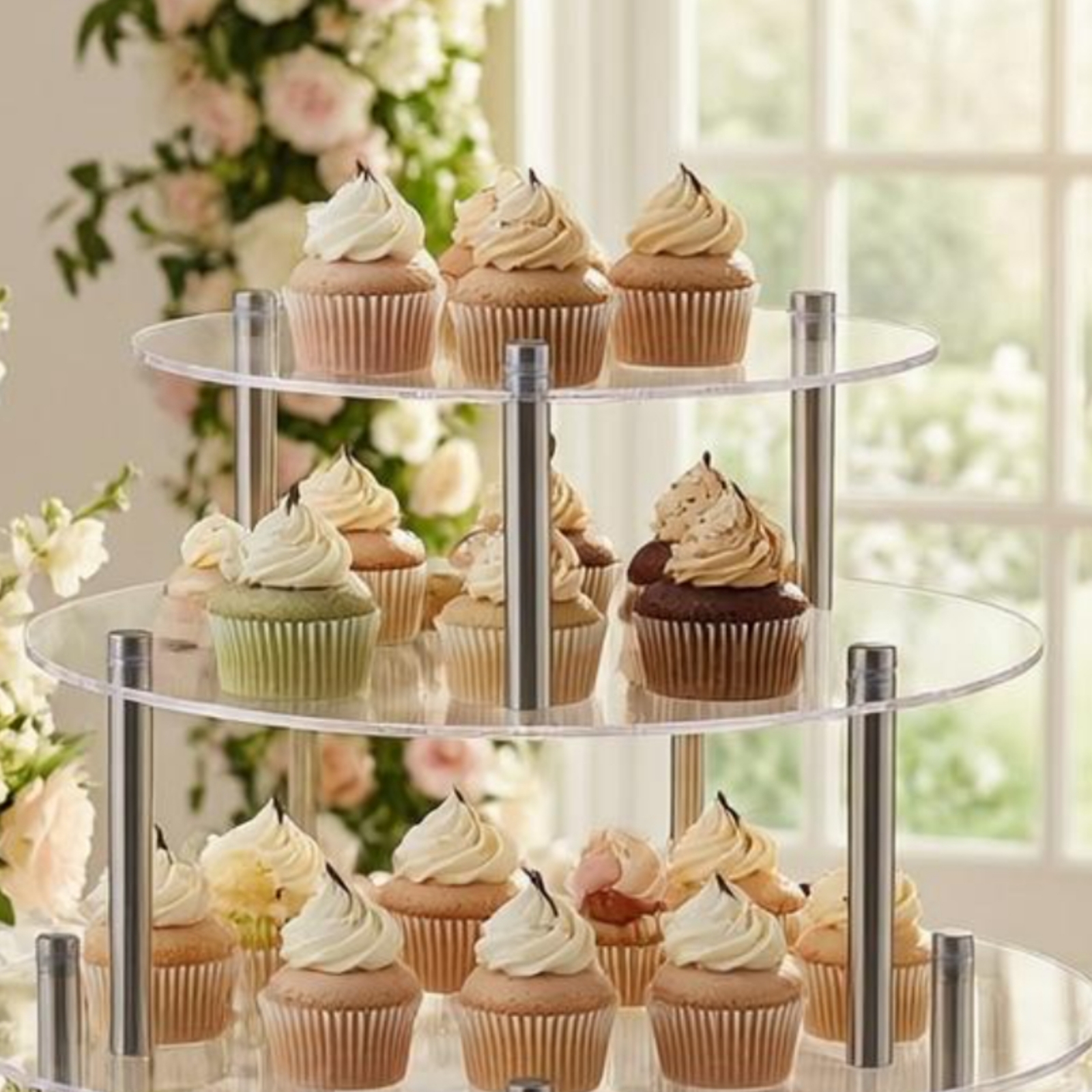 Acrylic Cake Stand Cylindrical – Display Risers Set recenzja i cena