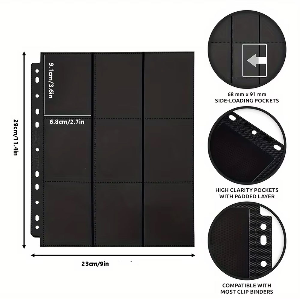 10Pack Black 9-Pocket A4 Tradi – Trading Card Binder recenzja i cena
