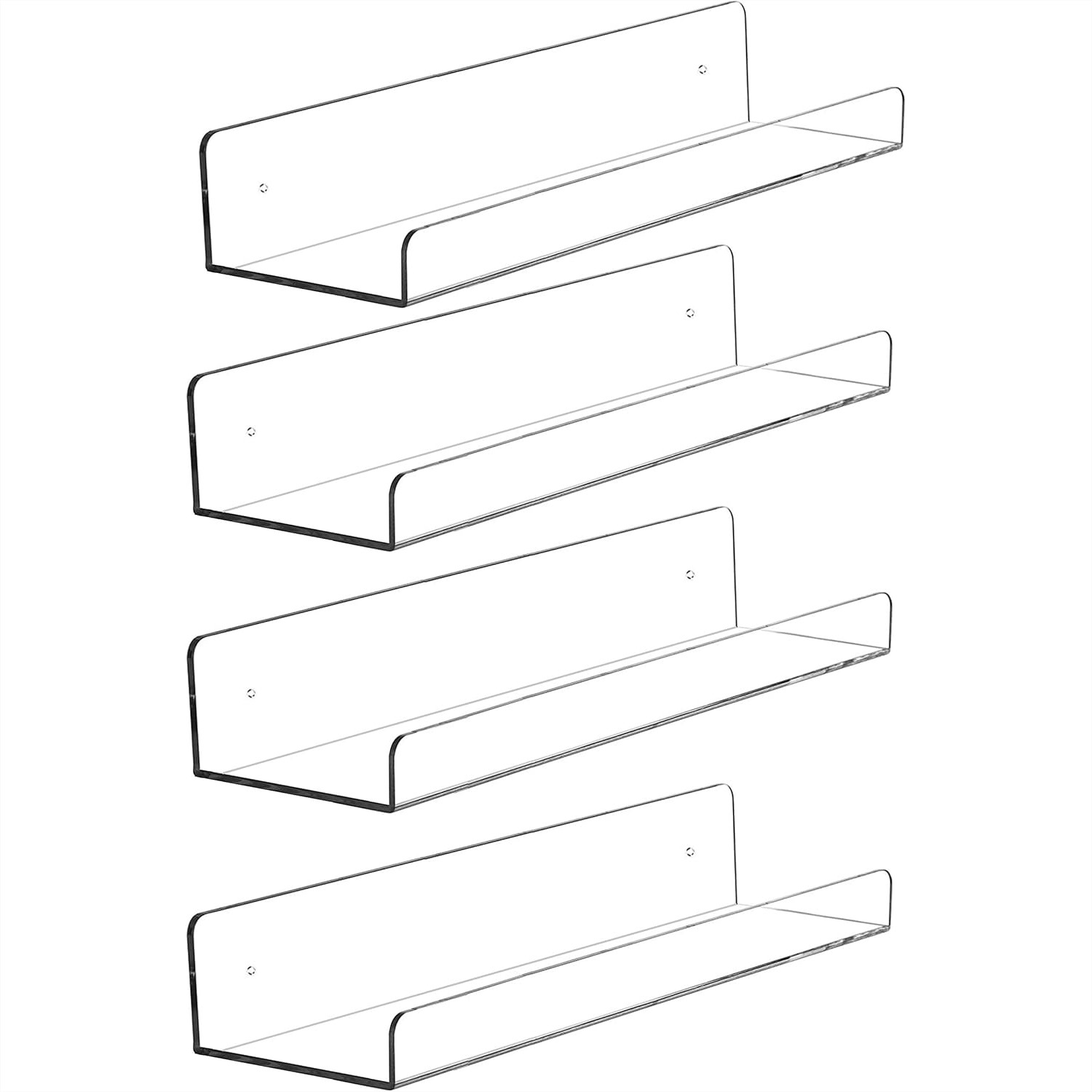4 Pack Clear Acrylic Floating  – Pop Display Shelf recenzja i cena
