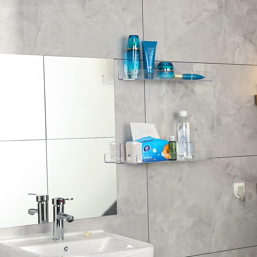 4 Pack Clear Acrylic Floating  – Pop Display Shelf recenzja i cena