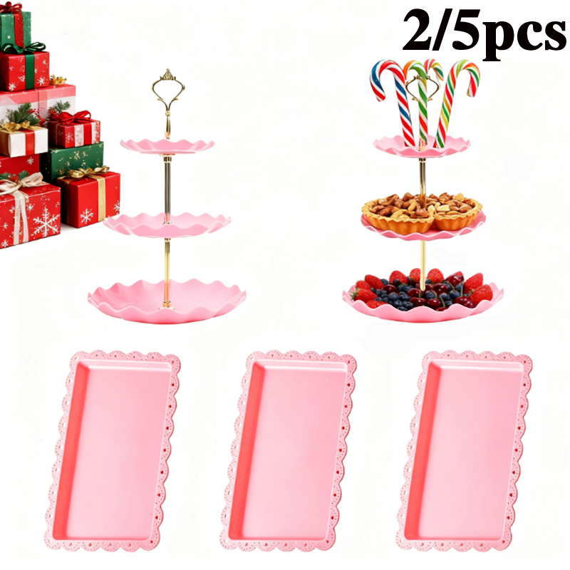 2/5pcs luxury pink cake rack d – Display Risers Set recenzja i cena
