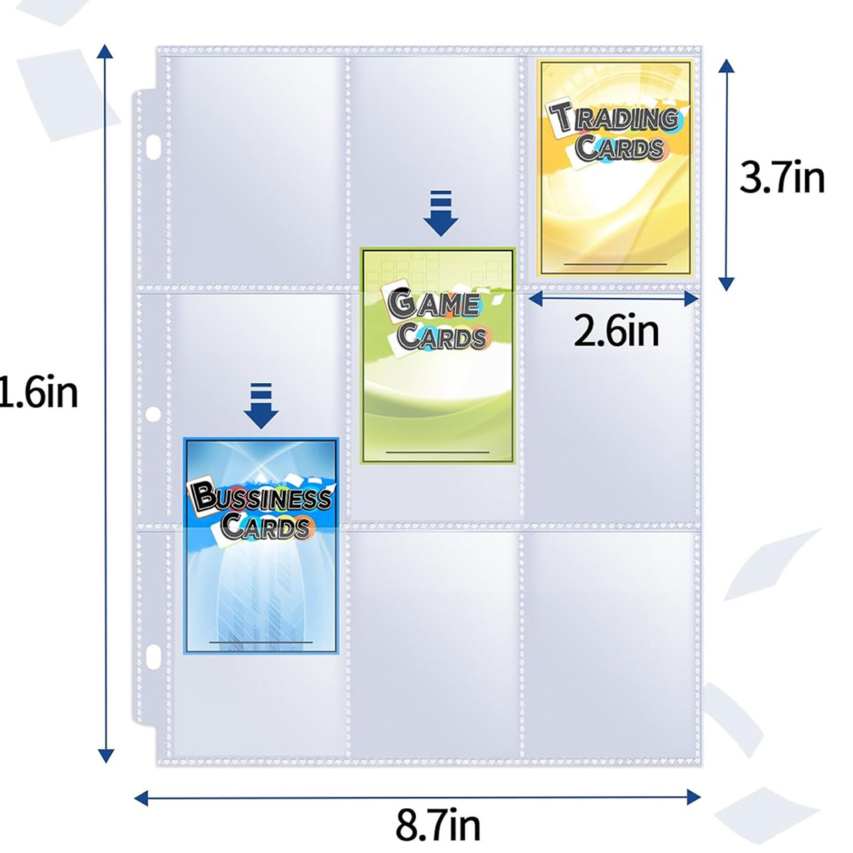 50 Pack 9 Pocket Card Sleeves  – Trading Card Binder recenzja i cena