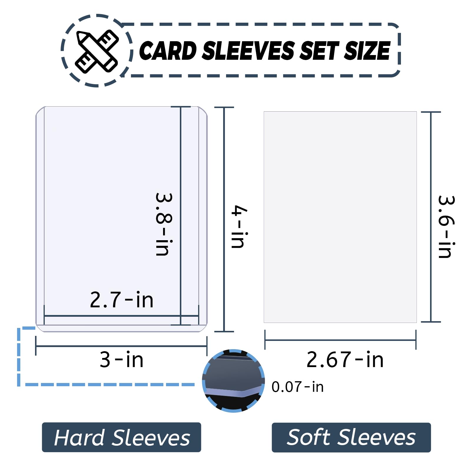 100-600pcs Card Sleeves Hard S – Card Penny Sleeve recenzja i cena