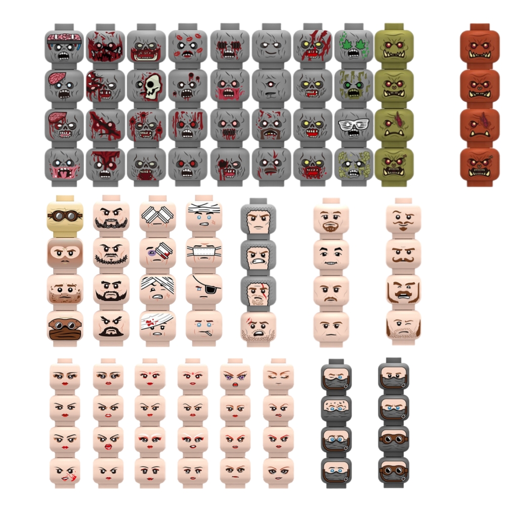 Injured Emotional Face Heads B – Lego Minifigure Holder recenzja i cena