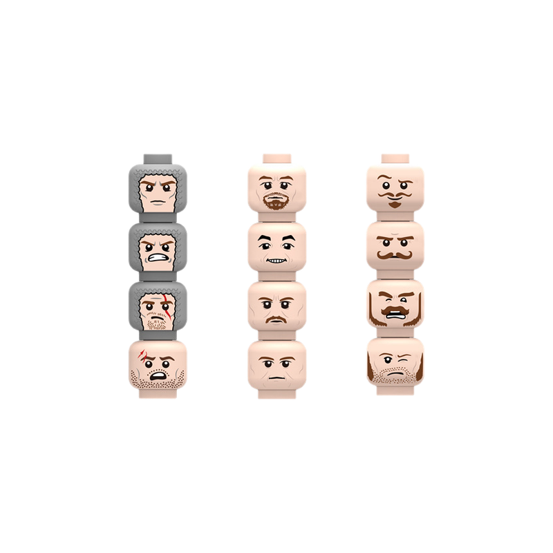 Injured Emotional Face Heads B – Lego Minifigure Holder recenzja i cena