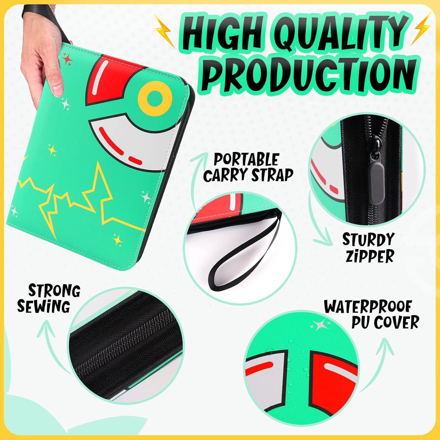 400 Pockets Card Binder with 5 – Trading Card Binder recenzja i cena