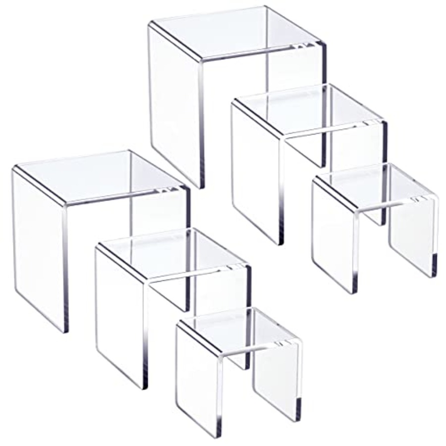 Clear Acrylic Display Risers 2 – Display Risers Set recenzja i cena