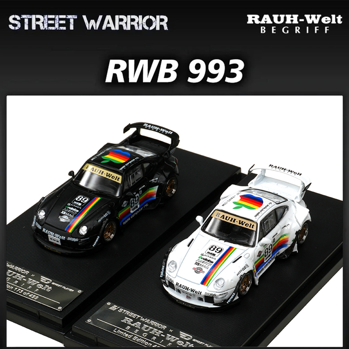 SW In Stock 1:64 RWB 993 Black – Die Cast Car 1 64 recenzja i cena