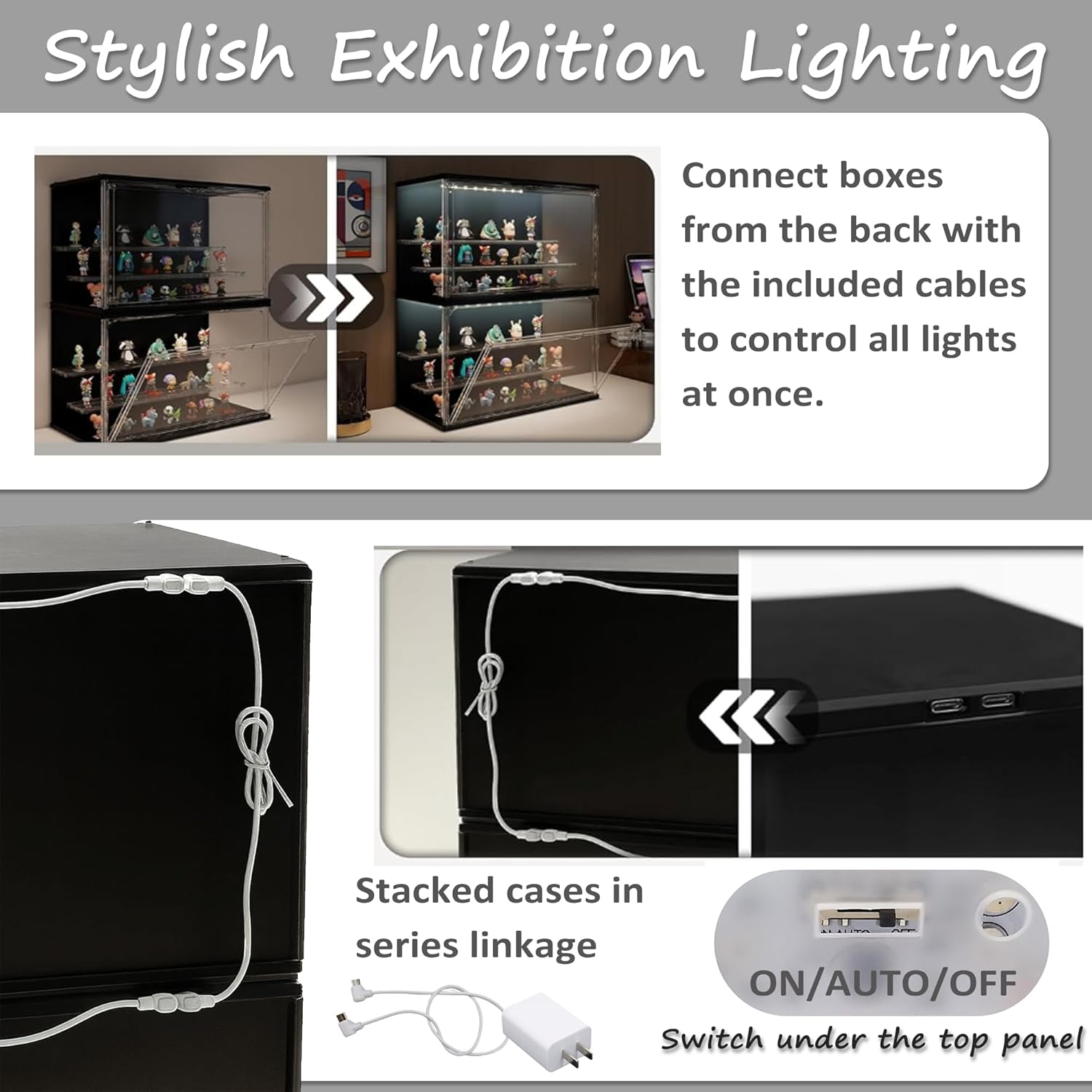3-Tier Stackable LED Display C – Display Case Acrylic recenzja i cena